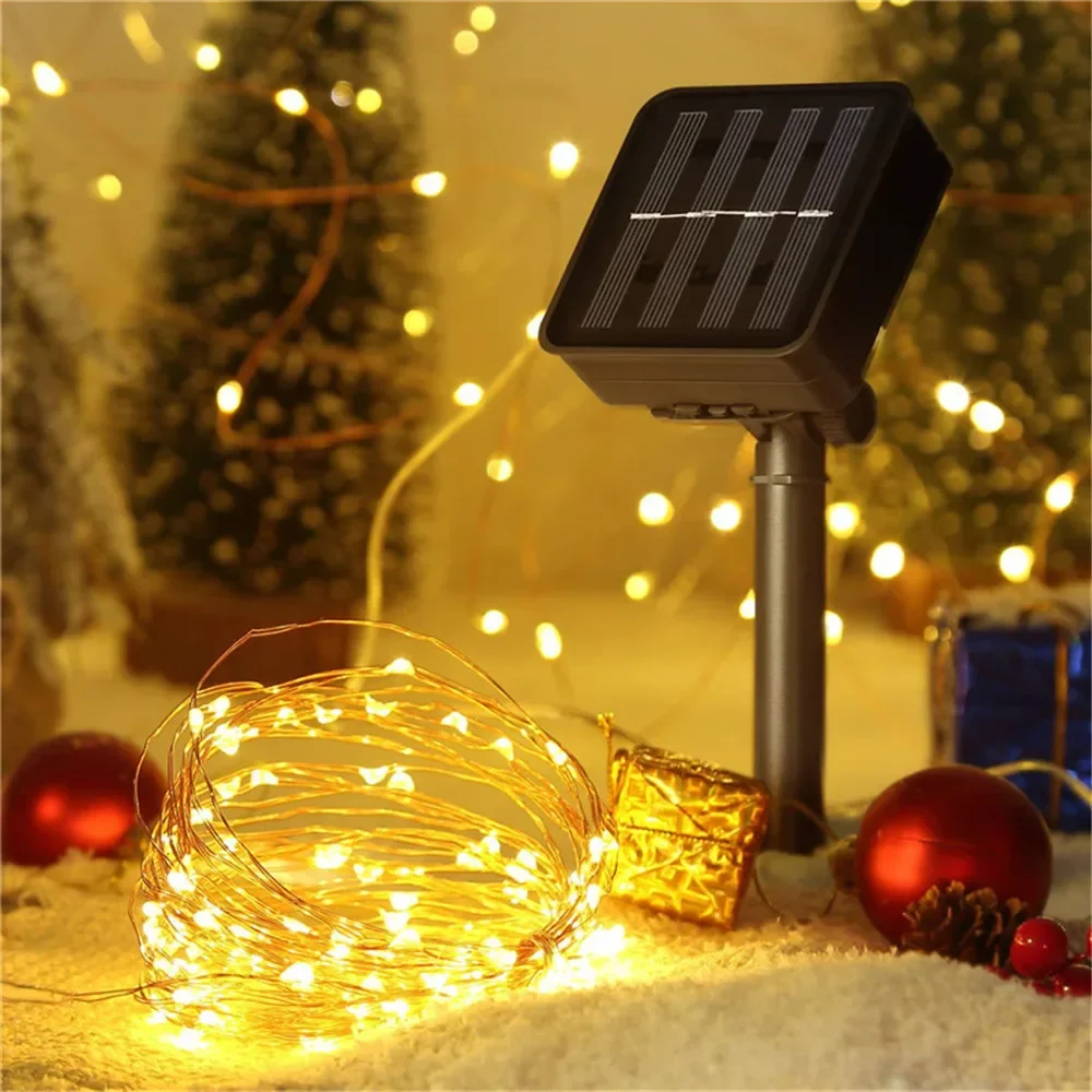 LED Solar String Light Outdoor Garden Fairy Lights 400 Leds Waterproof Lamp for Christmas Party Decor 7m/12m/22m/32m/40m