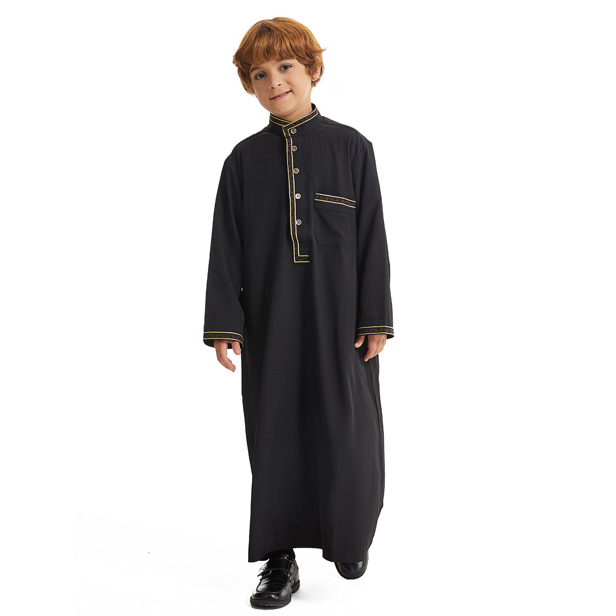 Muslim Boys Robe Gown Saudi Djellaba Pocket Arabia Abaya Kaftan Jubba Thobe Islam Eid Ramadan Djellaba Morocco Caftan Abayas