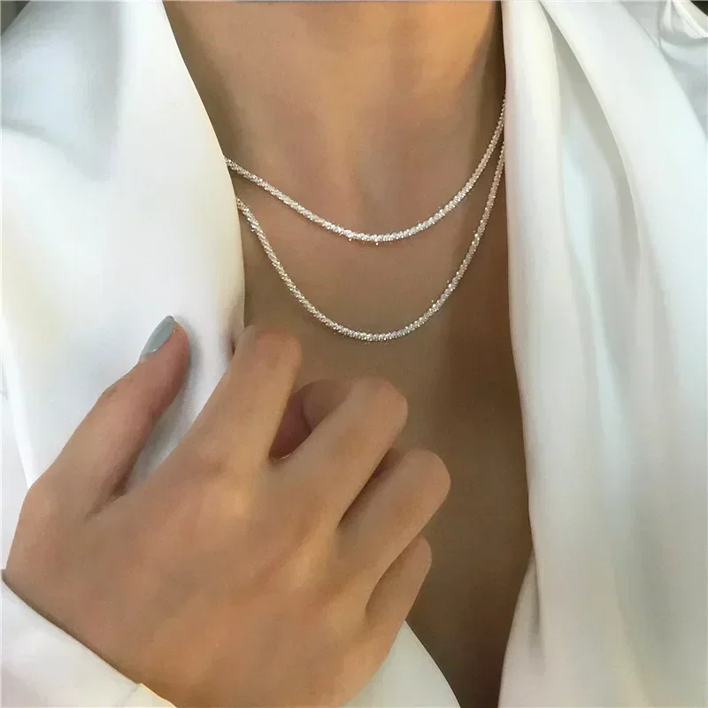 ю ยอดนิยมสร้อยคอผู้หญิง Clavicle CHAIN Choker แฟชั่นเครื่องประดับงานแต่งงานของขวัญวันเกิดจี้