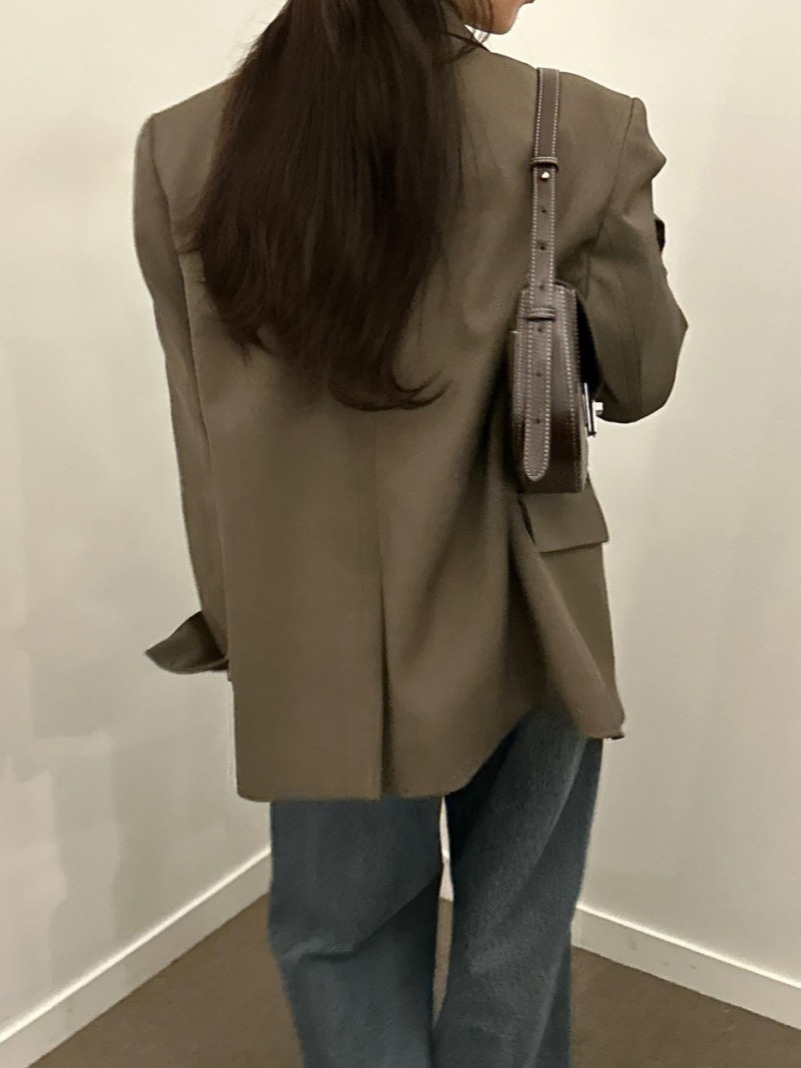 Chic Early Autumn New Sle Elegant Simple High-End Suit Jacket Versatile Commute Long Sleeve High Collar Flared Sleeve Pure ...