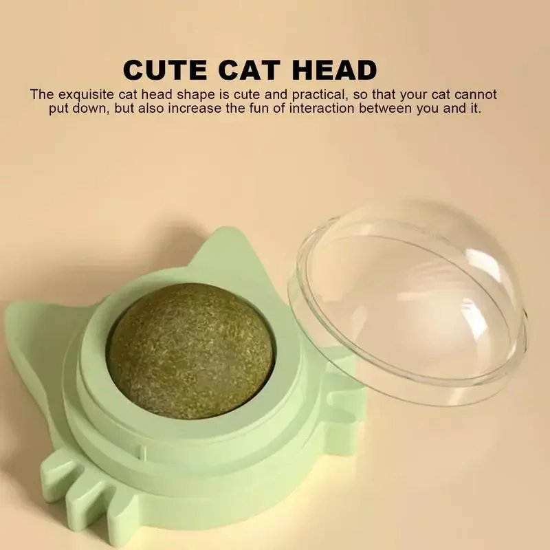 Bolas de catnip engraçadas, lanche de gato lambável, bolas de catnip, gatinho, brinquedo de limpeza de dentes para gatos pequenos e médios, suprimentos para animais de estimação