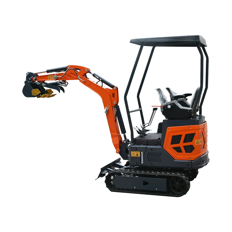 Miniexcavadora hidráulica agrícola de 1,2 toneladas personalizada de fábrica, miniexcavadora sobre orugas CE de 1200KG EPA