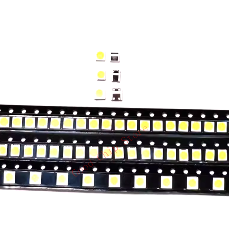 100 Uds Smd diodo emisor de luz Led 0402 0603 0805 1206 rojo blanco verde azul naranja rosa amarillo