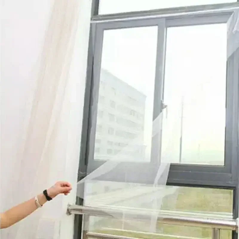 DIY Self-กาวในร่มแมลง Fly ยุงผ้าม่านหน้าต่างยุงตาข่ายประตูป้องกันยุงสุทธิหน้าต่างตาข่าย Bug สุทธิ
