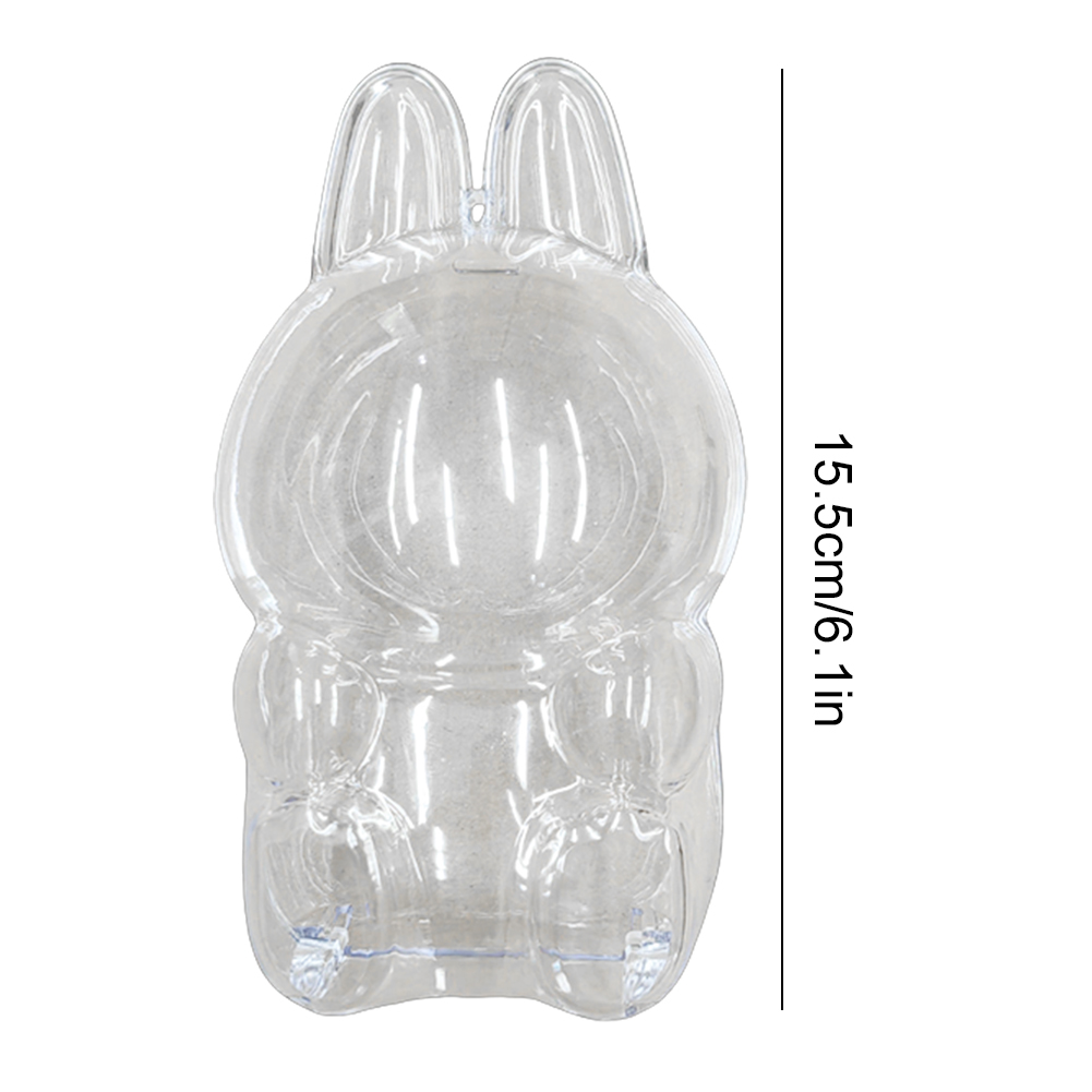 Para The Monsters Labubu 2 cubierta protectora transparente asiento de vinilo de segunda generación fiesta transparente Mart cubierta antipolvo regalo de Navidad