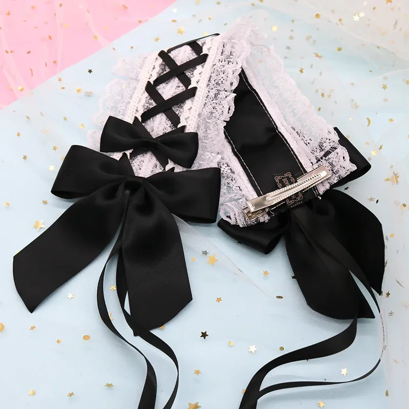 Cute Lolita White Lace Lolita Hairband Anime Maid Sweet Kc Cosplay Headdress Hair Accessories