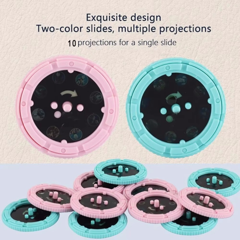 漫画プロジェクター懐中電灯カード10枚、子供用クリエイティブ子供用懐中電灯おもちゃプロジェクター、赤ちゃん用就寝時のおもちゃ