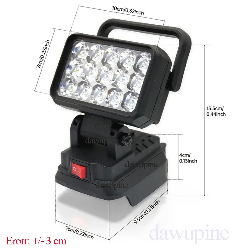 For Makita 18V Li-ion Battery Accessory BL1830 LED Work Lamp Light Torch Flashlight Lantern Camping Emergency Lighting BL1430