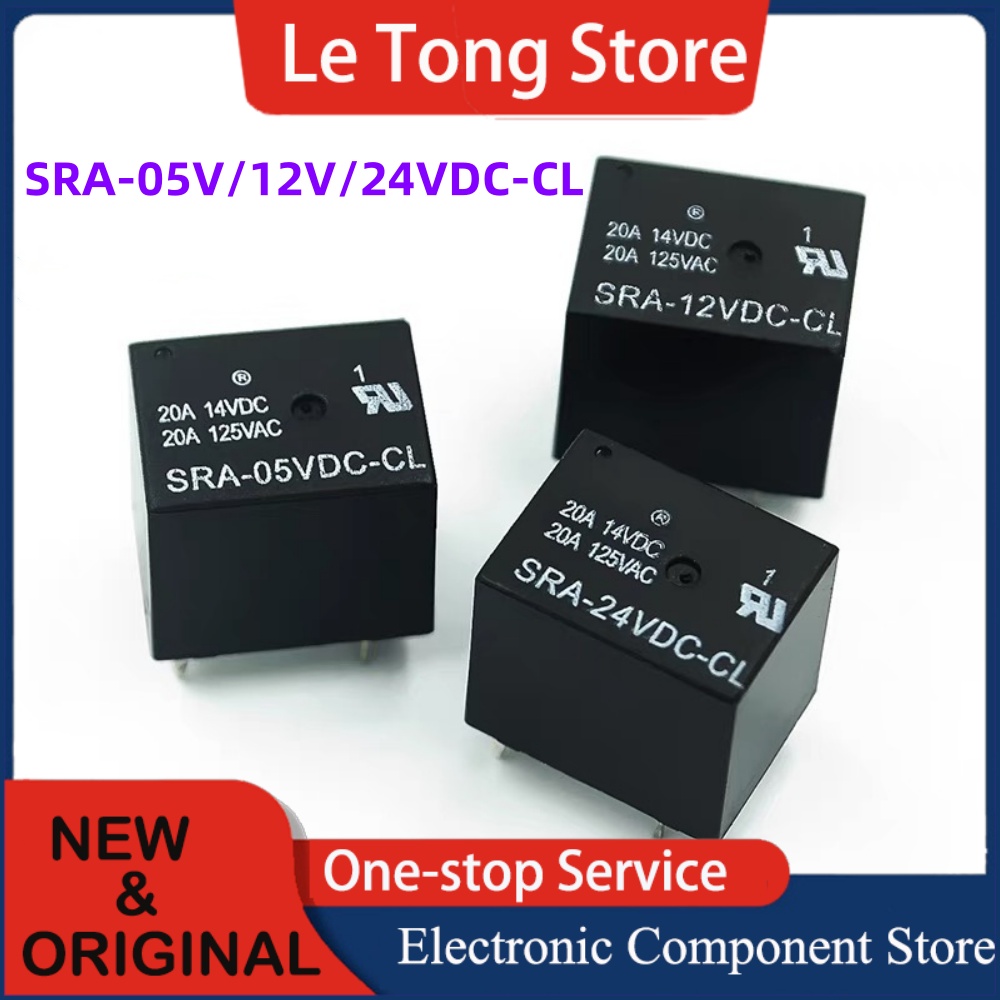 5-20PCS 5V 12V 24V 20A 4Pin 5Pin DC Power Relais SRA-05VDC-AL-CL SRA-12VDC-AL-CL SRA-24VDC-AL-CL PCB Typ Automobil Relais