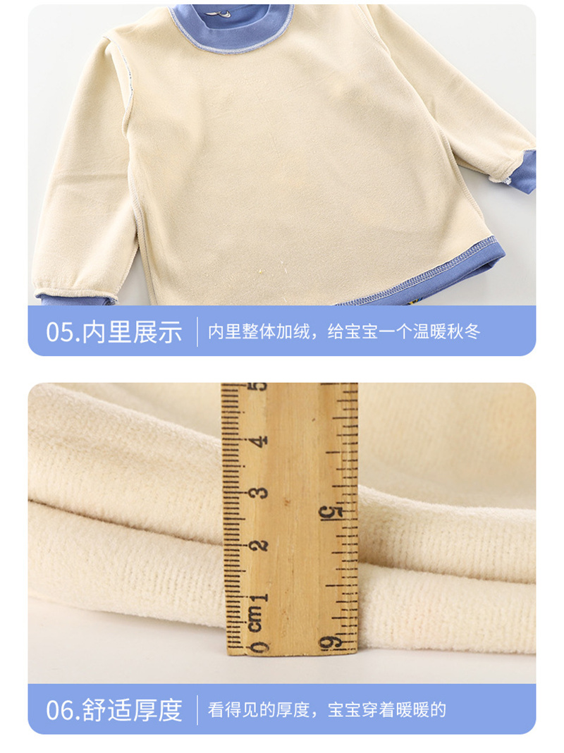 Set pigiama caldo per bambini Autunno Inverno Plus Velluto Abbigliamento Abiti Ragazzi Ragazze Moda Stampa Pullover + Pantaloni 2 pezzi Abiti 1-14 anni