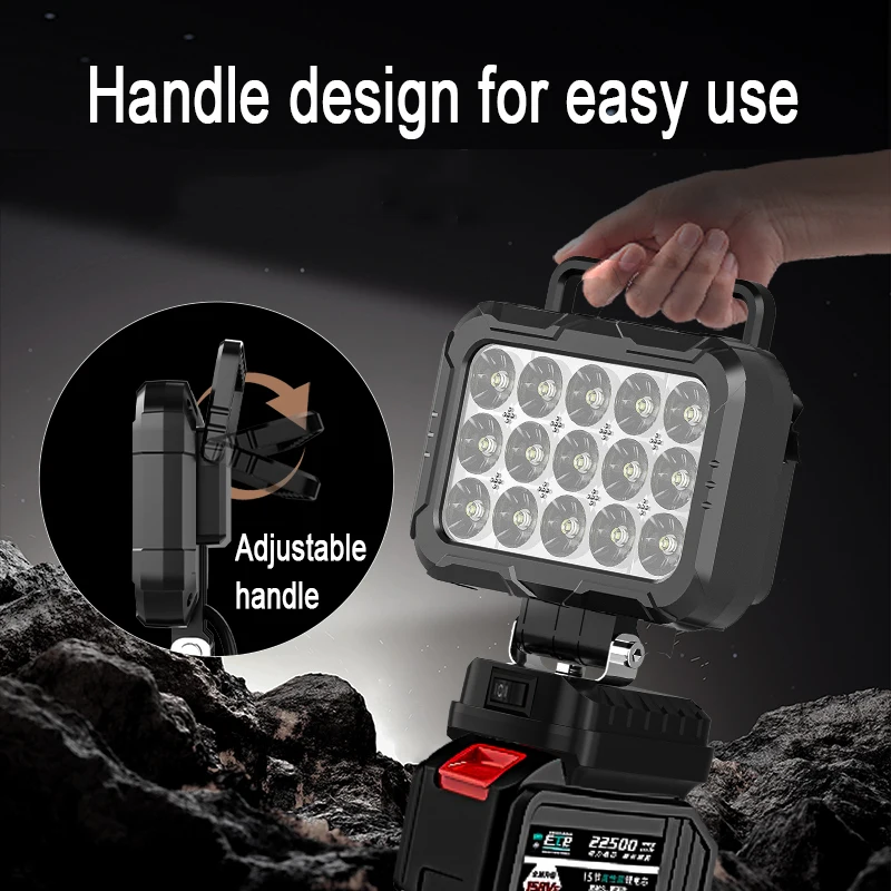 15 Beads LED Working Light for Makita 18V Li-ion Battery LED Working Lamp Light Flashlight Torch Spotlight Emergency Tool Light