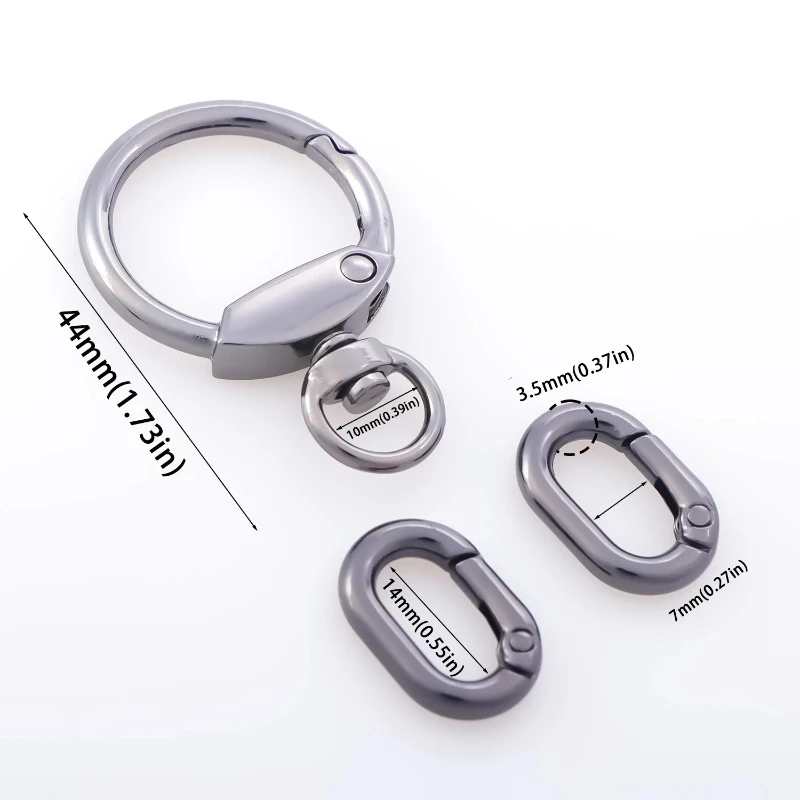 プロフェッショナルヘビーデューティキーホルダーセット: 多機能Dリングクリップ&オフィスキーマネジメントシステム用の安全なロック機構