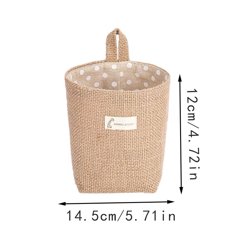 Bolsillo de pared colgante pequeño de estilo nórdico, bolsa de almacenamiento