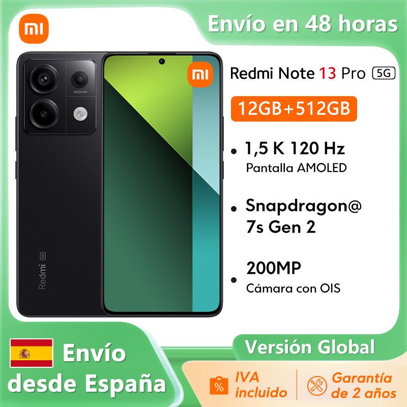 Nieuwe Xiaomi Redmi Note 13 Pro 5G Smartphone 128 GB/256 GB ROM 200 MP OIS Camera Leeuwebek 7s Gen 2 67 W Turbo Opladen 6.67 "AMOLED