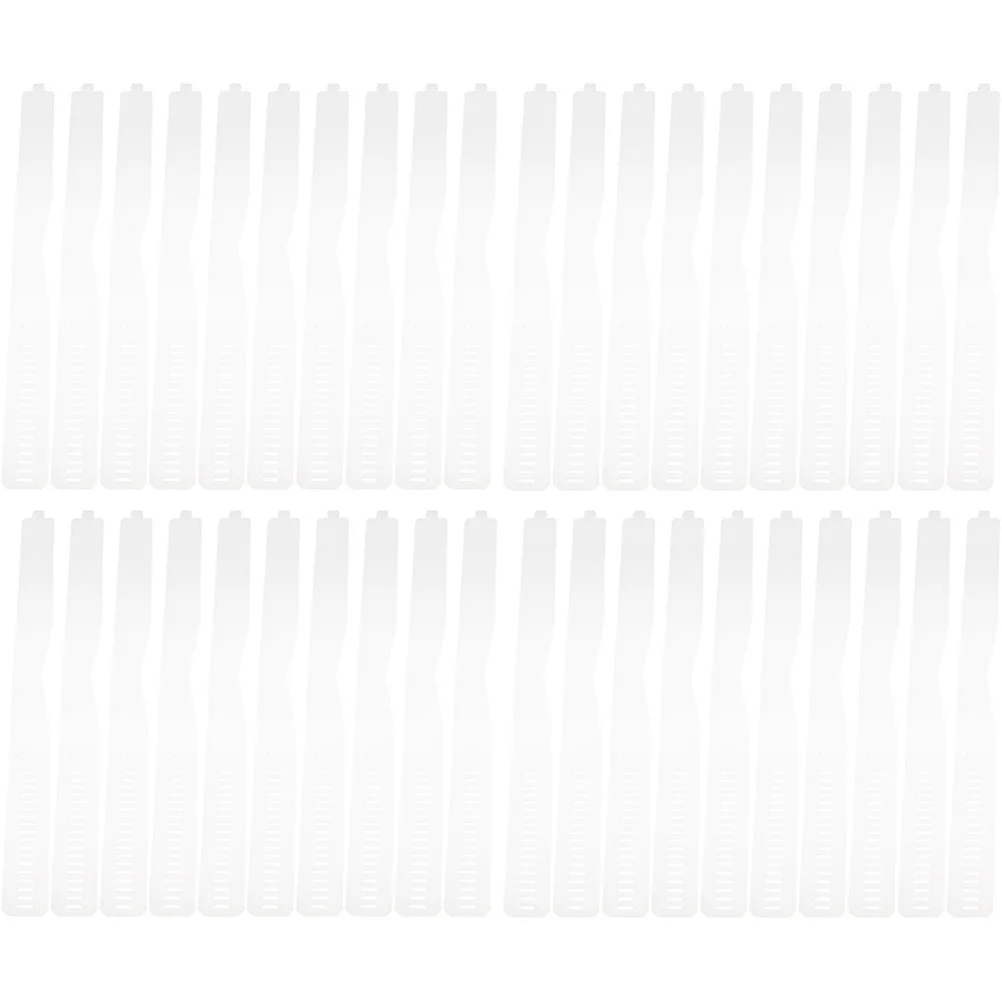 60 peças tiras transparentes de pvc suporte de colarinho de camisa ajustável fixação durável permanece para camisas suprimentos de fixação de colarinho