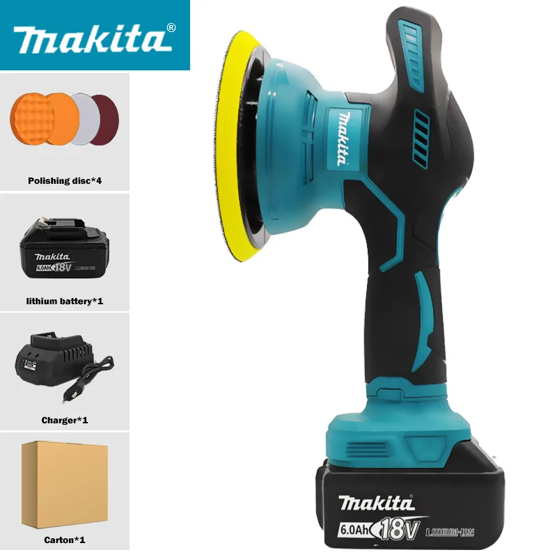 Makita 8 Gears Digital Display Cordless Car Polisher Electric Polisher Auto Car Waxing Polishing Machine For Makita Battery
