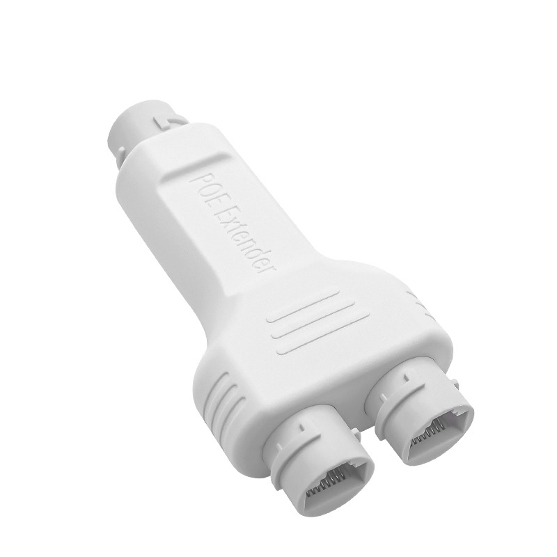 Standard 100M 1 in 2 Out Waterproof POE Extender/Repeater Outdoor 30W High Power Plug&Play for PoE Switch NVR IP Camera AP