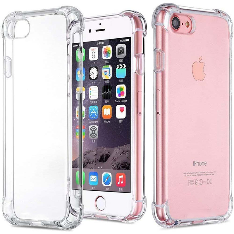 Original Case for iPhone SE 2020 SE 2022 7 8 Crystal Soft Transparent Shockproof Phone Cover for Apple iPhone SE 2016 Back Funda