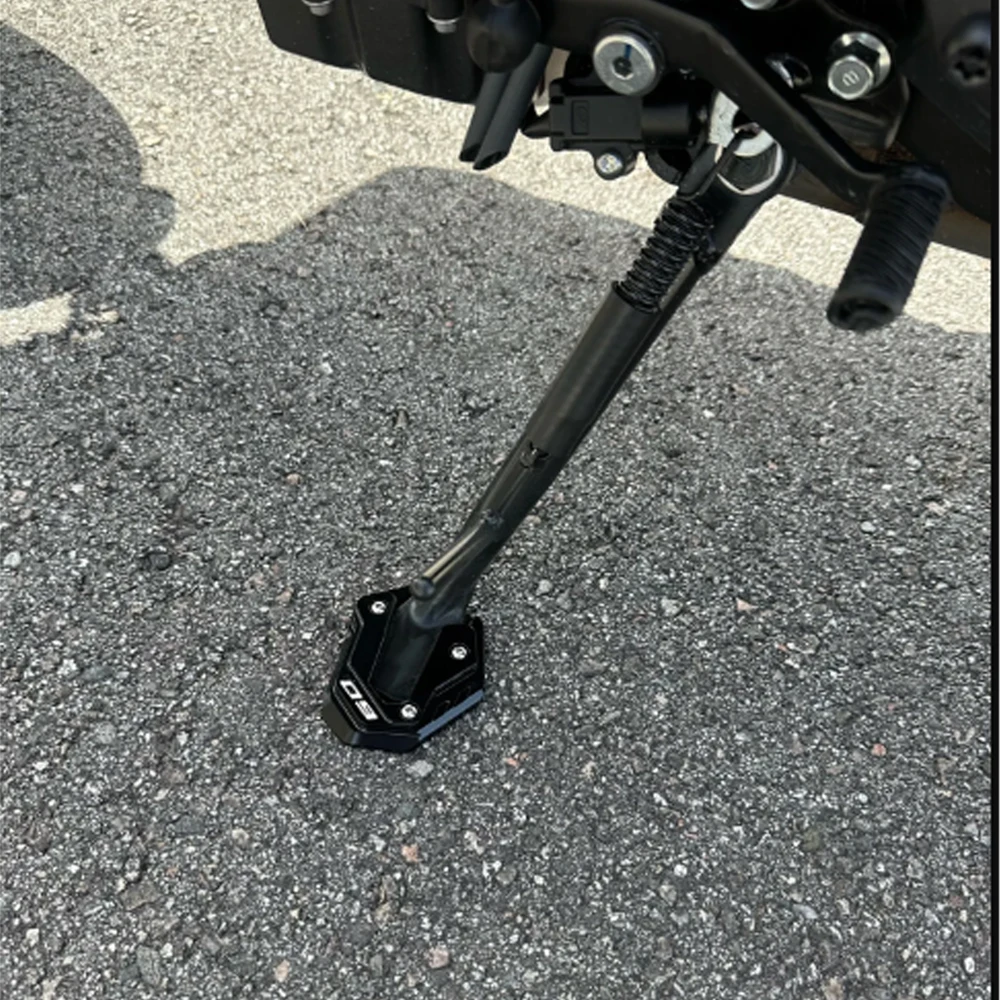 Para yamaha mt07 mt09 mt 07 09 mt09 sp fz07 fz09 2015-2023 2024 motocicleta kickstand pé placa de extensão suporte lateral almofada ampliadora