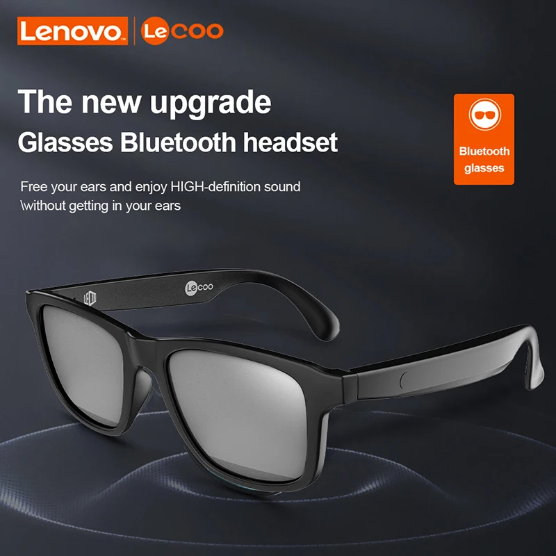 Lenovo Lecoo C8 Lite Sonnenbrille Kopfhörer Bluetooth 5.3 Outdoor Sport Radfahren HiFi HD Anruf Brillen Anti Blau Drahtloses Fahren