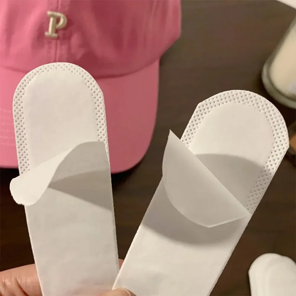 10 Uds. De pegatinas invisibles absorbentes de sudor para sombrero, bandas de forro, banda para el sudor, visera, gorra reductora de tamaño, tiras antisuciedad, almohadillas, cinta