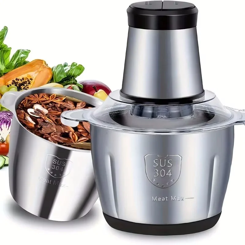2l Fleischwolf Hausrauch maschine multifunktion ale Edelstahl elektrisches Fleisch dünnes Fleisch Fleisch klein schlank schlank