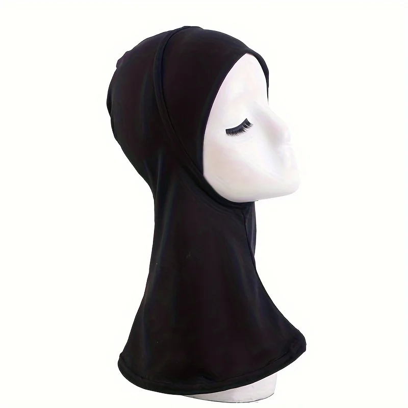 Elástico étnico longo tubo undercap hijab bonés respirável lenço chapéu para mulheres macio hijab bonnet com cobertura completa do pescoço