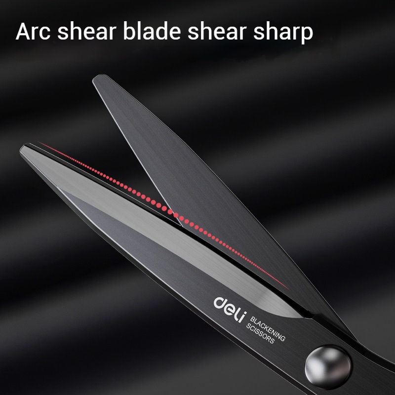 Forbici antiaderenti Deli in acciaio inossidabile, cancelleria in lega, materiale scolastico, ufficio, studente, fai da te, artigianato manuale, 184 mm