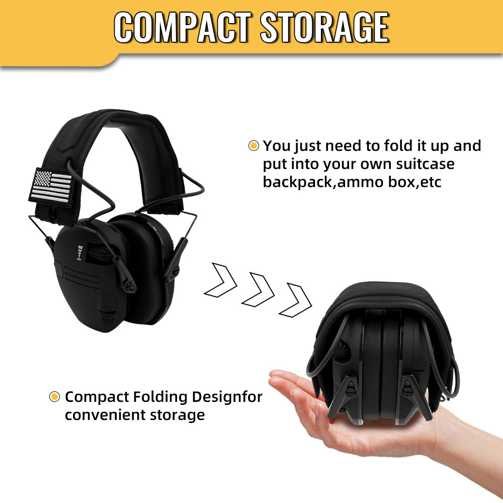 New Electronic Shooting Headset Headphones for Hearing Protection Ear Protect Noise Reduction Active Hunting Tactical Earmuff