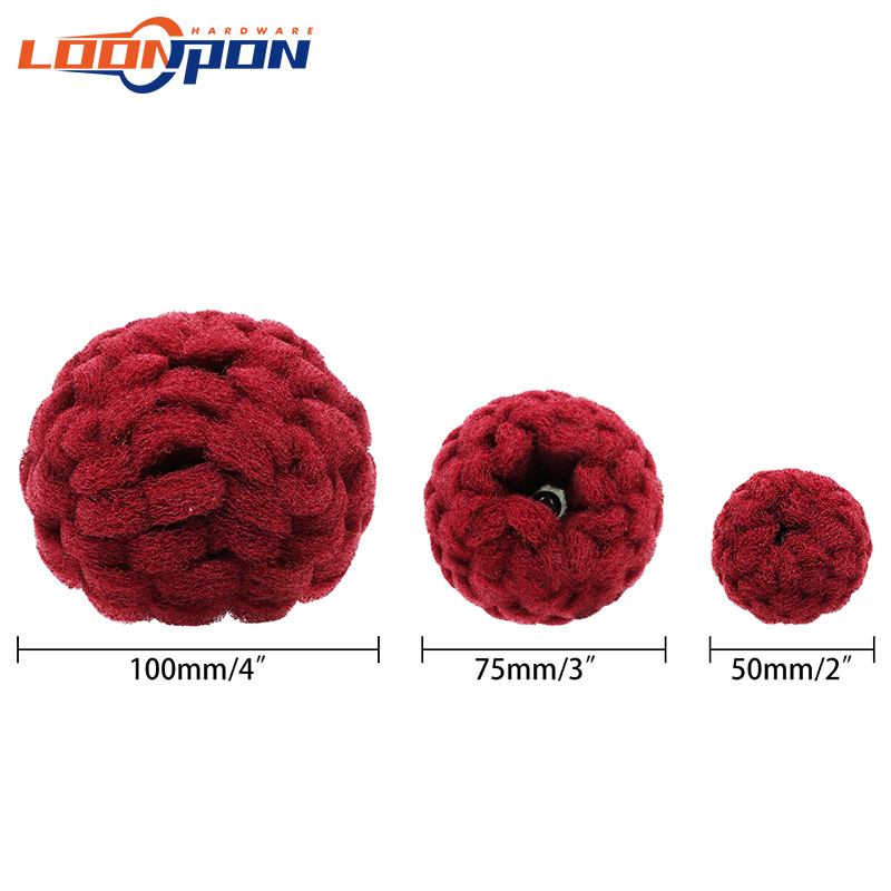 6 Stück nicht gewebtes Schleif poliers ch eiben Bohrer-Befestigungs satz 1/4 "Schaft-Scheuer schwämme Power Scrub ber Reinigungs set