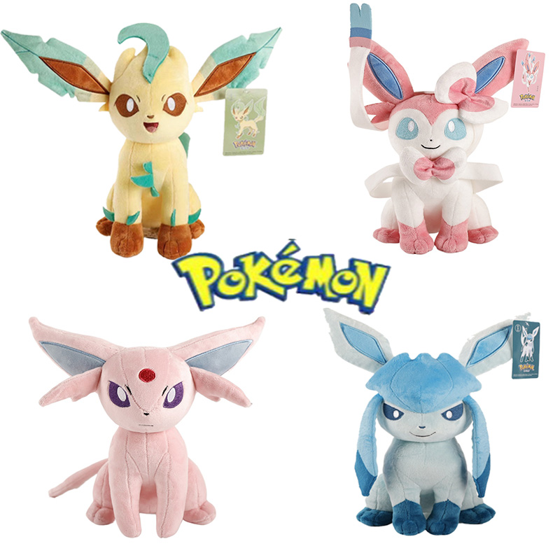Takara Tomy große Blätter Plüsch Pokemon Eevee Sylveon Umbron Leaveo weiche Stofftiere Puppe Kawaii Weihnachts geschenk