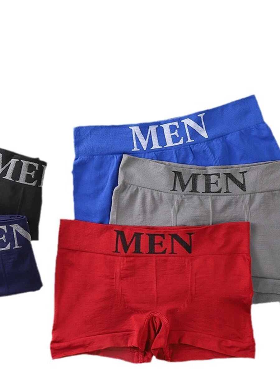 5 uds. Calzoncillos Boxer cómodos de Color liso elástico alto para hombre pantimedias transpirables
