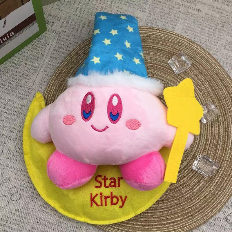 Anime Kirby Pluszowe zabawki Kawaii Śliczny różowy Peluche Kreskówka Miękka wypchana lalka Zwierzęca puszysta poduszka Wystrój pokoju domowego Prezent urodzinowy Dziecko