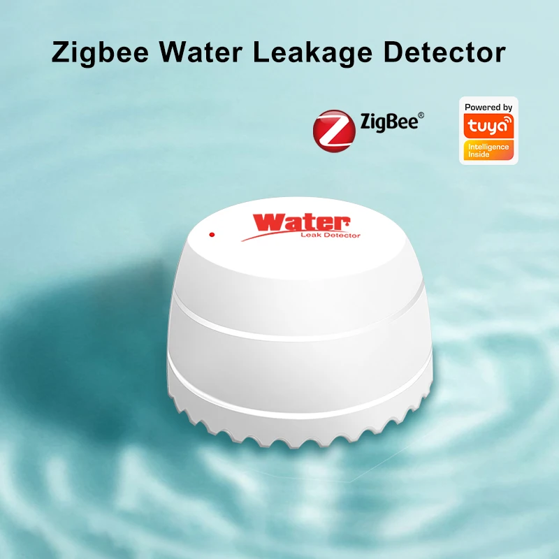 Tuya Smart Zigbee Waterlek Detector Overstromingssensor App Op Afstand Bewaken Overstromingswaarschuwing 55db Op Site Alarm Nodig Zigbee Hub