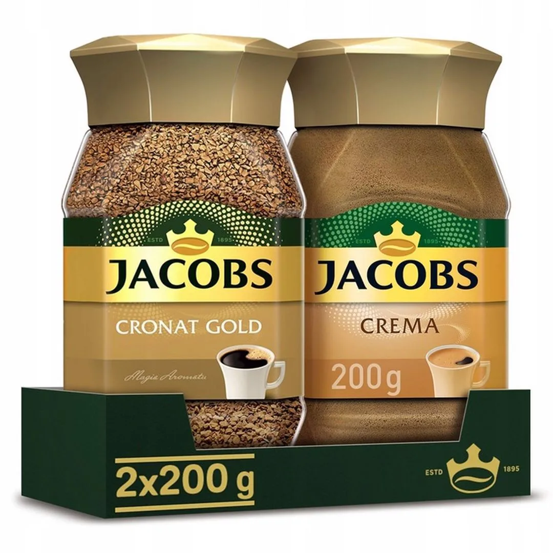 Jacobs Crema Kawa rozpuszczalna 200 g x 2 sztuki