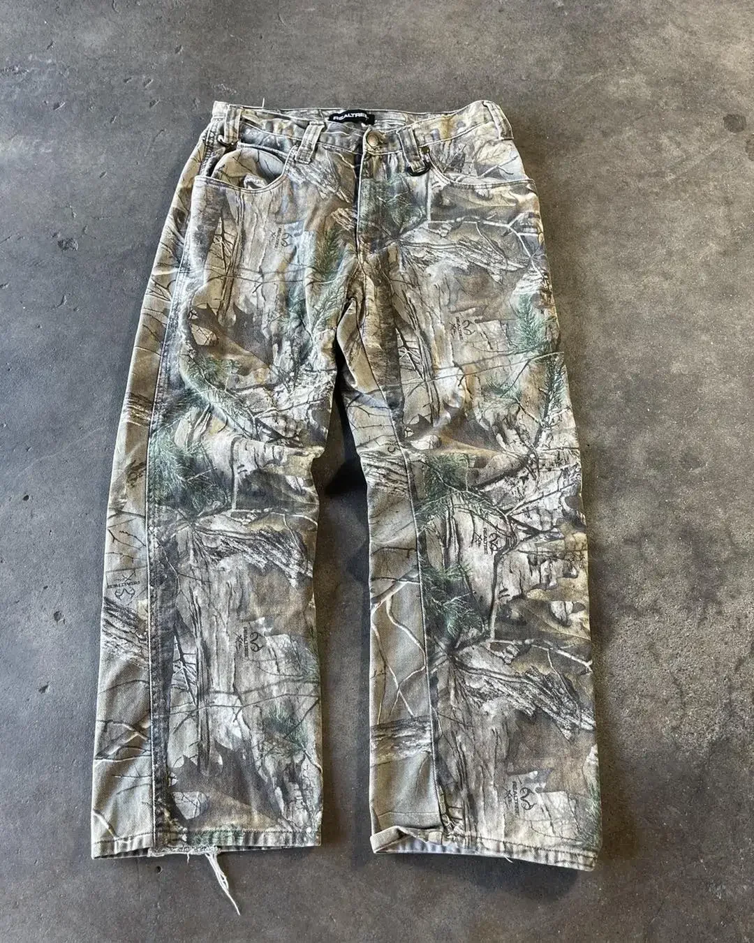 Y2k Camouflage Jeans Neue Harajuku Hip Hop Vintage Oversize Denim Hosen Mode Männer Frauen Gerade Bein Breite Bein Jeans Streetwear