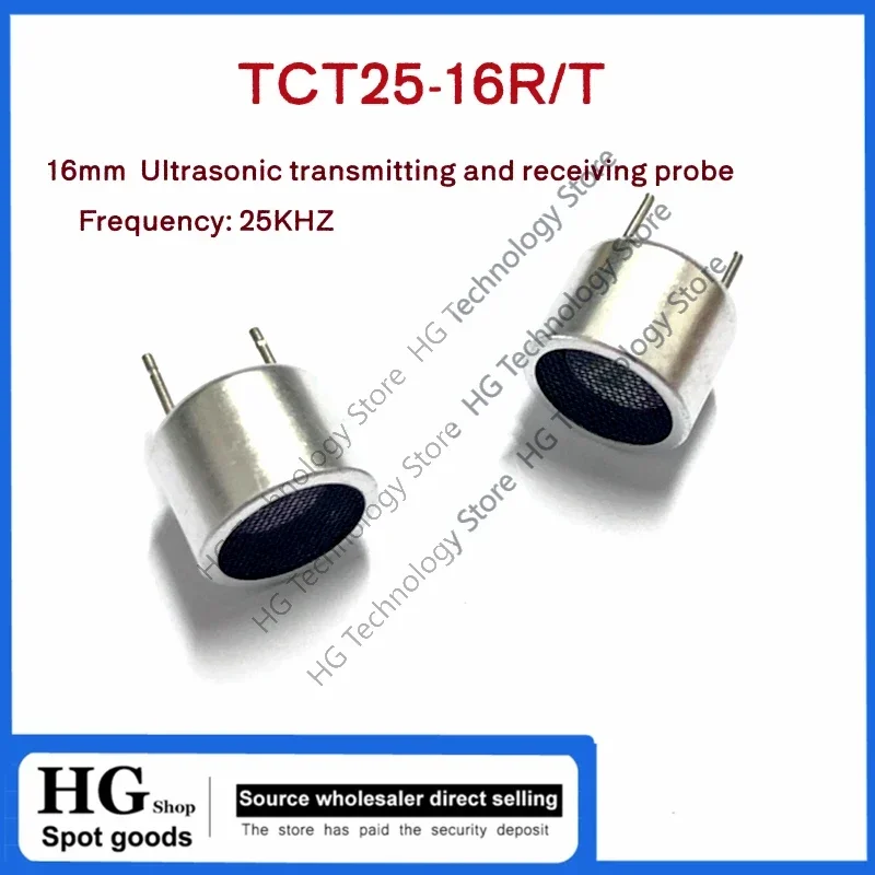 10 Pz/lotto TCT25-16T/R 25KHZ 16MM Trasmissione Ricevi Sensore Aperto Ad Ultrasuoni 16mm 25khz ad ultrasuoni (tipo diviso) sonda Ad Ultrasuoni