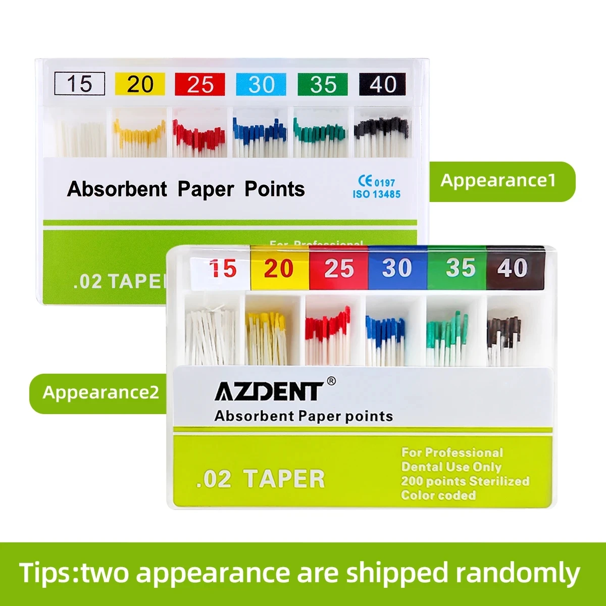 AZDENT Nha Khoa Giấy Thấm Điểm Hấp Thụ Độ Ẩm Giấy Đầu Côn 0.02 0.04 0.06 F1 F2 F3 Nha Khoa Vật Tư Tiêu Hao Nào
