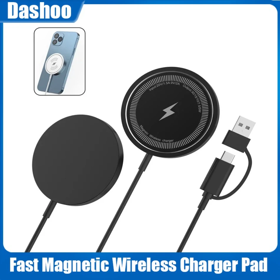 Almohadilla de carga inalámbrica magnética de 30W para Macsafe iPhone 16 15 14 13 Pro Max Mini USB A PD soporte de carga inalámbrica rápida cargadores magnéticos