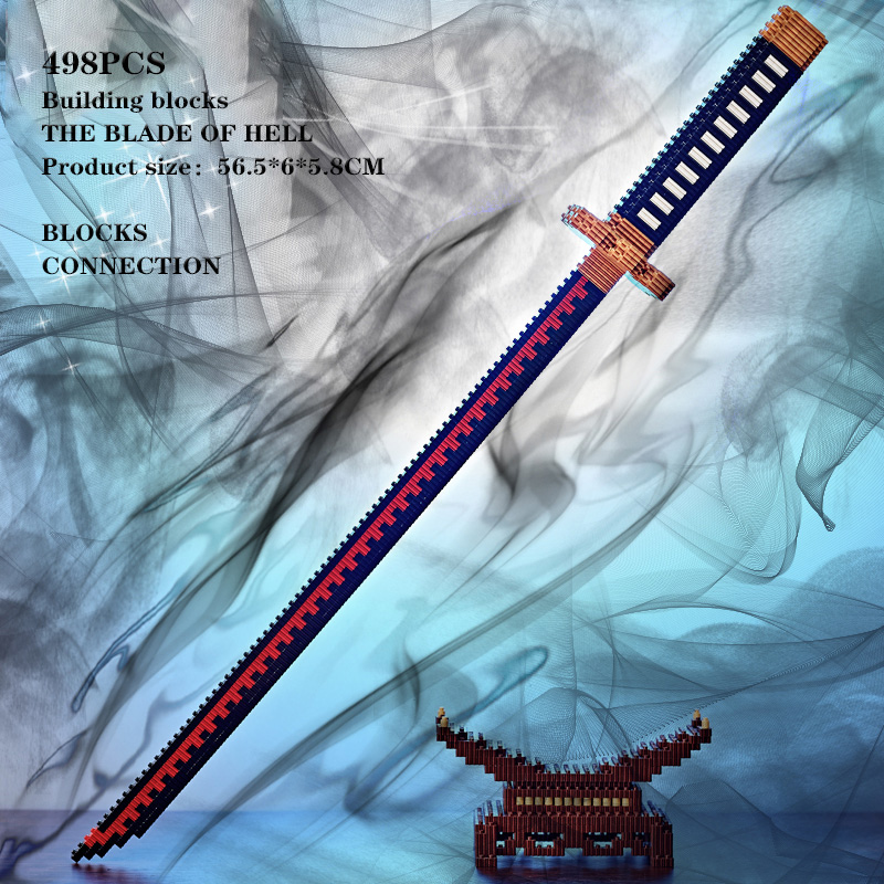 SAMURAI SWORD Building Blocks Ninja Blade Katana อะนิเมะญี่ปุ่นผีเสื้อ Nichirin มีดอิฐของเล่นเด็กสําหรับผู้ใหญ่