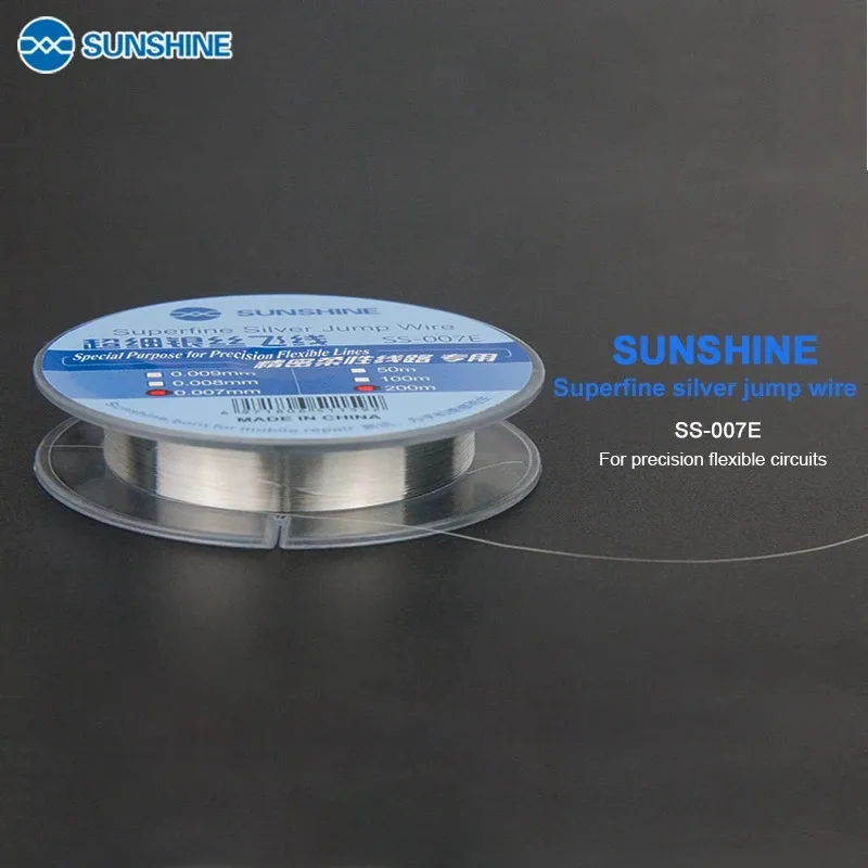 Nắng SS-007/051 Bay Dòng Nhảy Dây 0.007Mm 0.009Mm 0.01MM Cho Điện Thoại Di Động CPU Vân Tay Cảm Ứng chuyên Dụng Sửa Chữa Đường