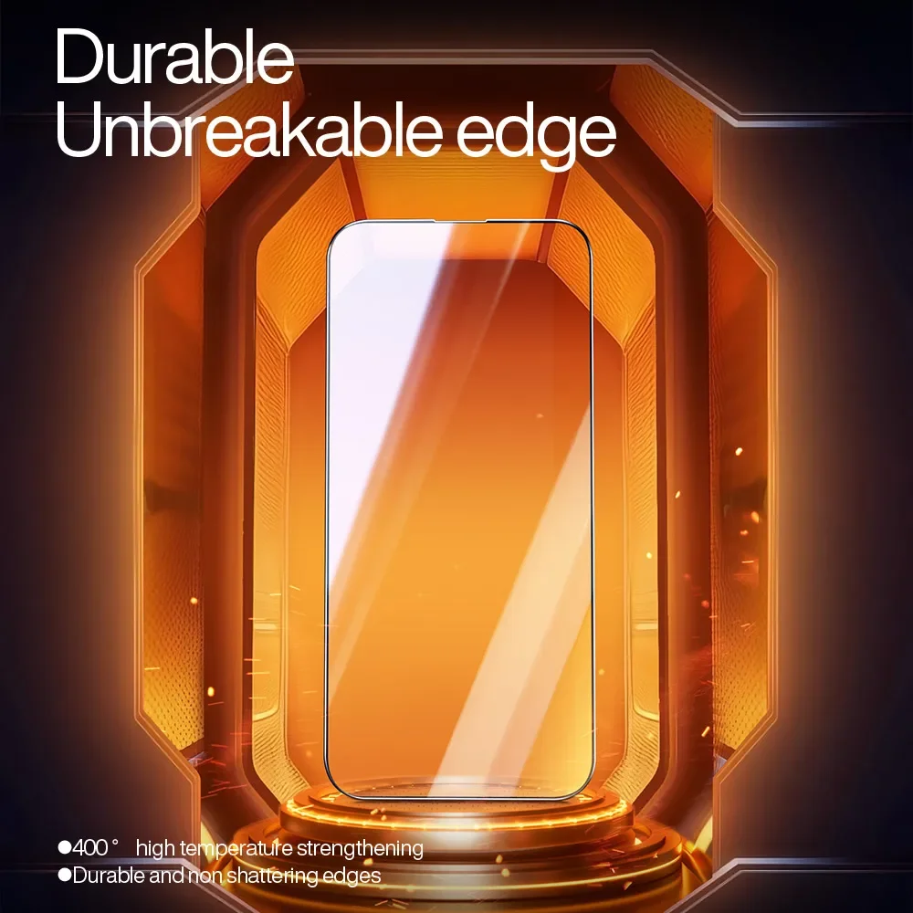 SmartDevil Full Cover Tempered Glass for iPhone 16 Pro Max 16Pro Screen Protector for iPhone 15Pro 15 Pro Max HD Anti-blue Light