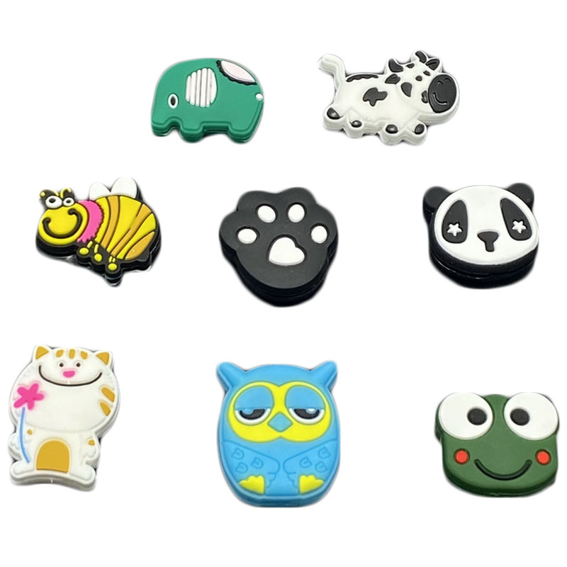 5/8/10 個かわいいシリコーンテニス振動ダンパーテニスラケット防振スカッシュラケットダンパーテニスアクセサリー