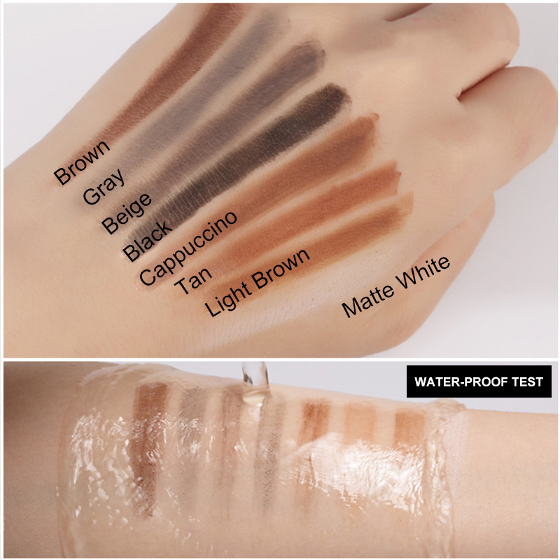 1 lápiz de cejas resistente al agua Microblading lápiz de cejas tinte tatuaje cejas maquillaje 6 colores lápiz de cejas de larga duración Natural
