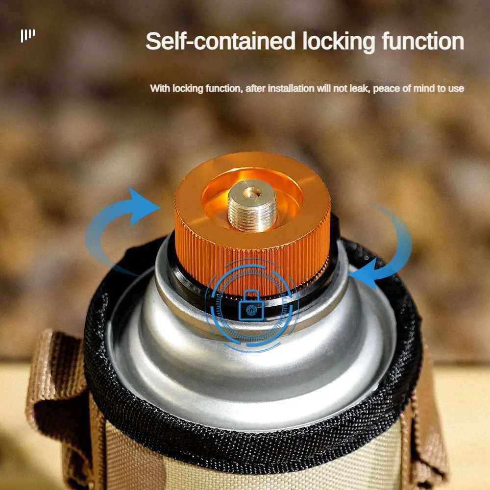 Outdoor Camping Gasfornuis Adapter Split Type Oven Gas Cartridge Tank Converter Connector Cilinder Adapter Brander Accessoires