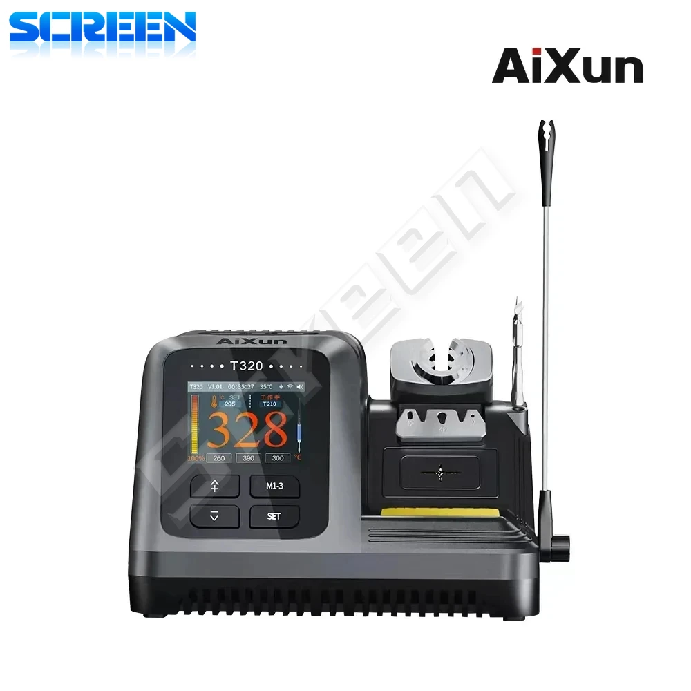 AIXUN-Station de soudage T320, T245 C210, pointe de poignée à souder, pâte à souder chauffante, réparation de téléphone portable, machine à souder, 200W, 2S