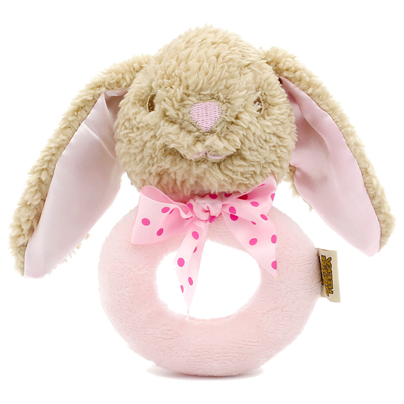 男の子と女の子のための動物の形をしたガラガラ,0〜12か月の赤ちゃんのためのぬいぐるみギフト