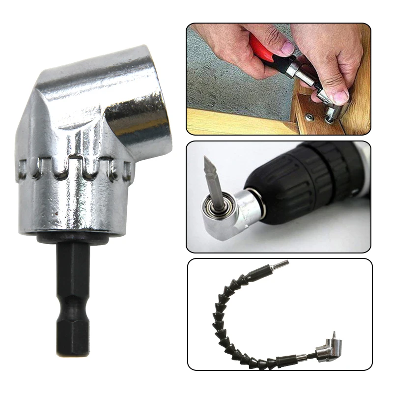 105 degree turning screwdriver joint electric drill corner attachment extension socket screwdriver head tool
