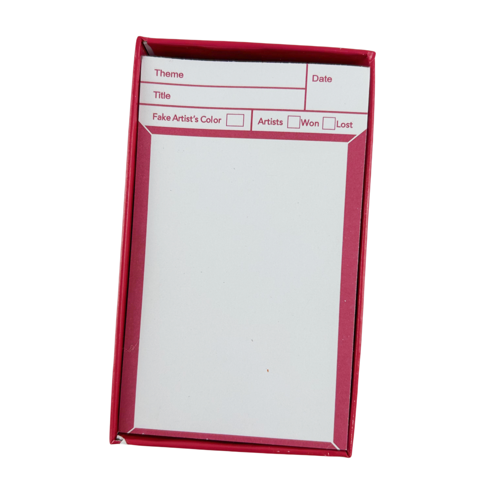 1-box partyspellen Een nep-artiest gaat naar New York-kaartspel Creatief feestbordspeldek voor groepen