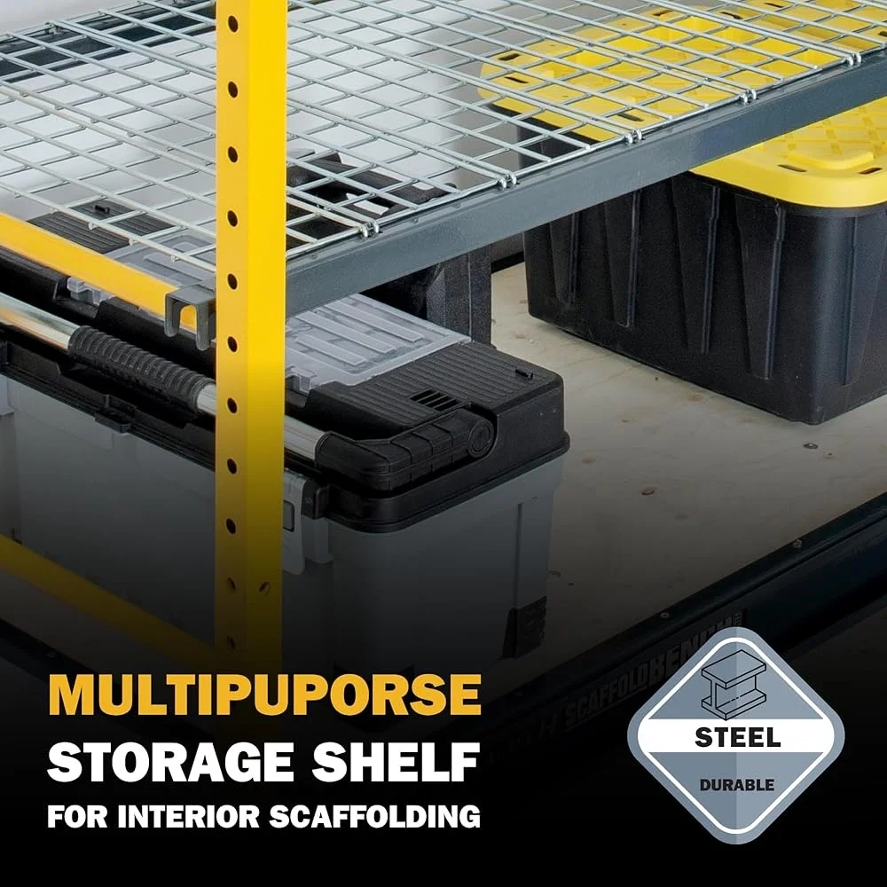 Heavy Duty Storage Shelf Interior Scaffolding 200 lb Capacity Organizers Compatible with Baker Scaffolding Models Efficient